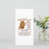 Sehr geehrter Herr Schwiegersohn, ich habe dir mei Dankeskarte (Stehend Vorderseite)