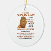 Sehr geehrter Herr Schwiegersohn, ich habe dir nic Keramik Ornament (Links)