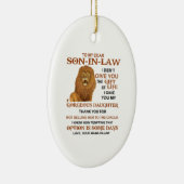 Sehr geehrter Herr Schwiegersohn, ich habe dir nic Keramik Ornament (Rechts)