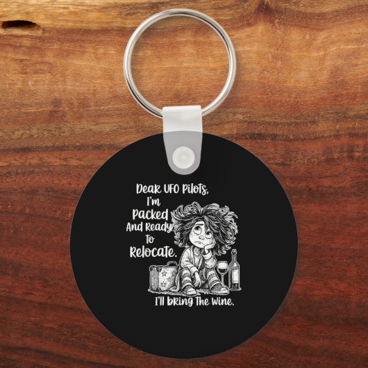 Sehr geehrter Herr Ufo viel bin ich verpackt und b Schlüsselanhänger (Vorderseite)