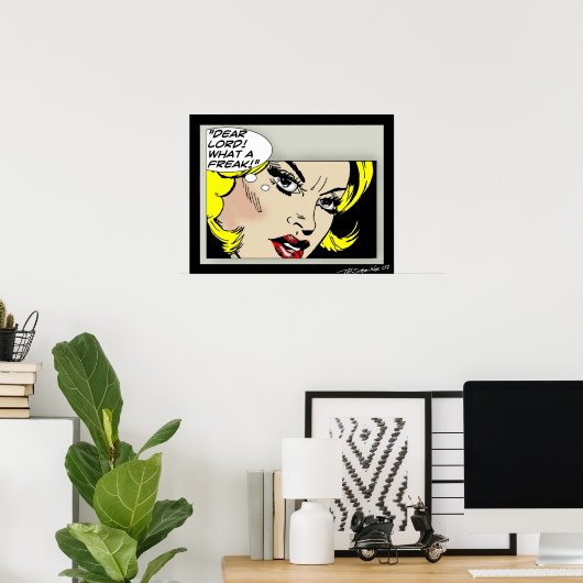 Sehr geehrter Herr! Was für ein Freak Poster (Heimbüro)