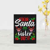 Sehr geehrter Herr Weihnachts meine Schwester hat  Karte (Gelbe Blume)