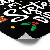 Sehr geehrter Herr Weihnachts meine Schwester hat Poster (Ecke)