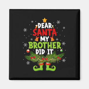 Sehr geehrter Herr Weihnachtsbruder hat es ELF gem Magnet