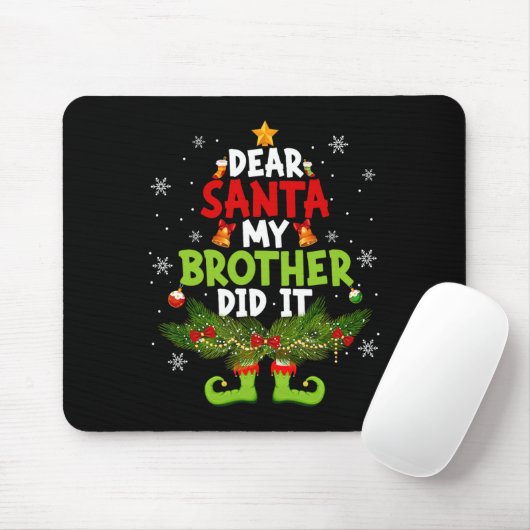 Sehr geehrter Herr Weihnachtsbruder hat es ELF gem Mousepad (Mit Mouse)
