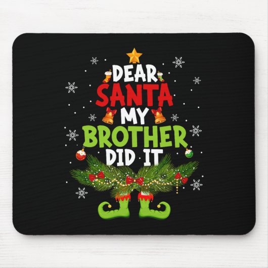 Sehr geehrter Herr Weihnachtsbruder hat es ELF gem Mousepad (Vorne)
