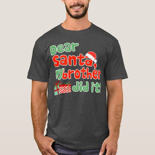 Sehr geehrter Herr Weihnachtsbruder hat es lustig  T-Shirt (Vorderseite)