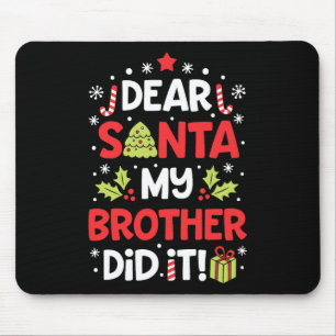 Sehr geehrter Herr Weihnachtsbruder hat Weihnachts Mousepad