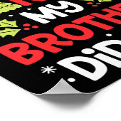 Sehr geehrter Herr Weihnachtsbruder hat Weihnachts Poster (Ecke)