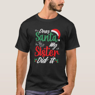 Sehr geehrter Herr Weihnachtsmann hat es Mädchen K T-Shirt
