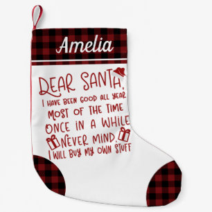 Sehr geehrter Herr Weihnachtsmann, ich war ein gut Kleiner Weihnachtsstrumpf