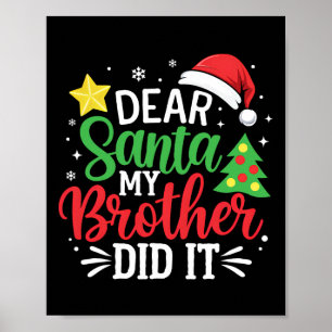Sehr geehrter Herr Weihnachtsmann, mein Bruder hat Poster