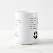 Sehr geehrter Hund Vater Mama Anpassbare Pet Name  Kaffeetasse (Mittel)