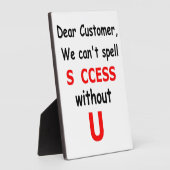 Sehr geehrter Kunde, wir können keinen Erfolg ohne Fotoplatte (Seite)