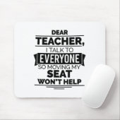 Sehr geehrter Lehrer, ich spreche mit allen, also Mousepad (Mit Mouse)