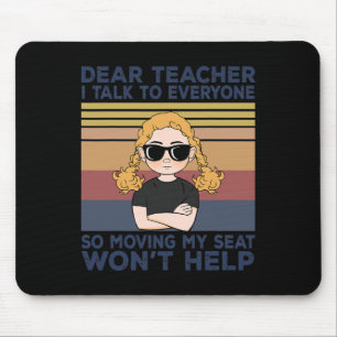 Sehr geehrter Lehrer, ich spreche mit allen, die m Mousepad
