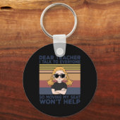 Sehr geehrter Lehrer, ich spreche mit allen, die m Schlüsselanhänger (Vorderseite)