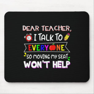 Sehr geehrter Lehrer, ich spreche mit allen, die s Mousepad