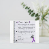 Sehr geehrter Lupus. Postkarte (Stehend Vorderseite)