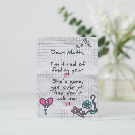 Sehr geehrter Mah Postkarte (Stehend Vorderseite)