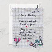 Sehr geehrter Mah Postkarte (Vorne/Hinten)