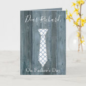 Sehr geehrter Mann bei der Gestaltung der Krawatte Karte (Gelbe Blume)