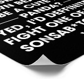 Sehr geehrter Mann, ich würde einen Bären für euch Poster (Ecke)