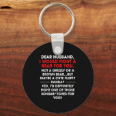 Sehr geehrter Mann, ich würde einen Bären für euch Schlüsselanhänger (Vorderseite)