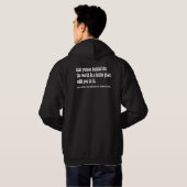 Sehr geehrter Mensch hinter mir Hoodie (Schwarz voll)