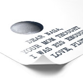 Sehr geehrter Nasa Liebe Pluto Fotodruck (Ecke)