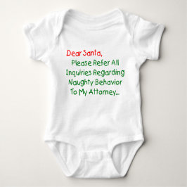 Sehr geehrter Santa Anwalt - Funny Christmas Lette Baby Strampler