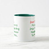 Sehr geehrter Santa Anwalt - Funny Christmas Lette Tasse (Zentrum)