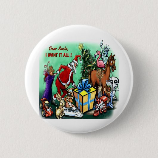 Sehr geehrter Santa Button (Vorderseite)