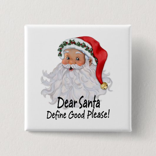 Sehr geehrter Santa Button (Vorderseite)