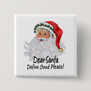 Sehr geehrter Santa Button