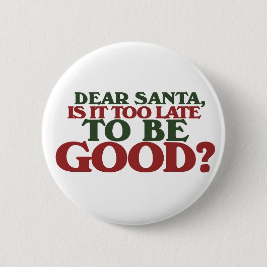 Sehr geehrter Santa Button (Vorderseite)