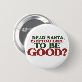 Sehr geehrter Santa Button (Vorne & Hinten)