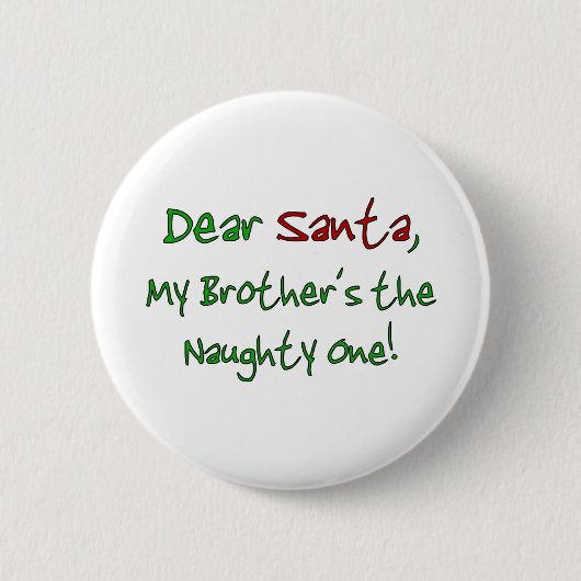 Sehr geehrter Santa Button (Vorderseite)