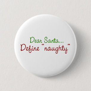 Sehr geehrter Santa Definition Naughty Button