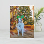 Sehr geehrter Santa Feiertagskarte (Stehend Vorderseite)