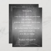 Sehr geehrter Santa Feiertagspostkarte (Vorne/Hinten)