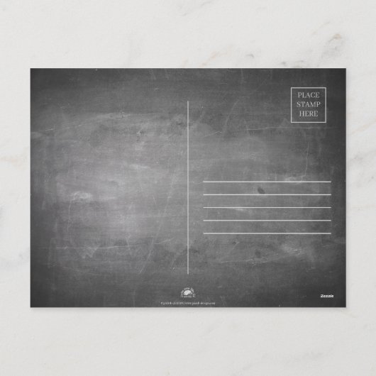 Sehr geehrter Santa Feiertagspostkarte (Rückseite)