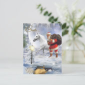 Sehr geehrter Santa Feiertagspostkarte (Stehend Vorderseite)