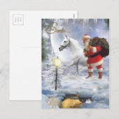 Sehr geehrter Santa Feiertagspostkarte (Vorne/Hinten)