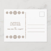 Sehr geehrter Santa | Funny Christmas Fun Fügen Si Postkarte (Rückseite)