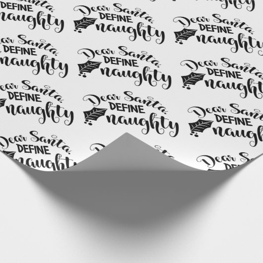 Sehr geehrter Santa Geschenkpapier (Ecke)