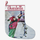 Sehr geehrter Santa Großer Weihnachtsstrumpf (Vorderseite)