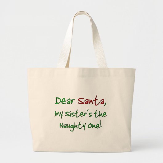 Sehr geehrter Santa Jumbo Stoffbeutel (Vorne)