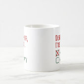Sehr geehrter Santa Kaffeetasse (Mittel)