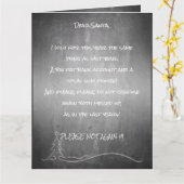 Sehr geehrter Santa Karte (Gelbe Blume)